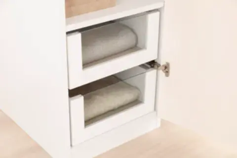 LUNA NOX, DOLAP MODÜLÜ, 45 CM CAMLI ÇEKMECE, BEYAZ