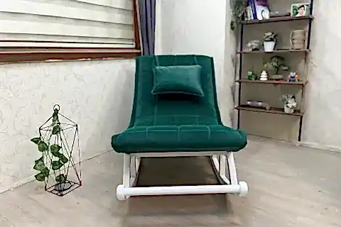 MİSKİN SALLANAN SANDALYE, YEŞİL, AHŞAP, LAKE AYAK