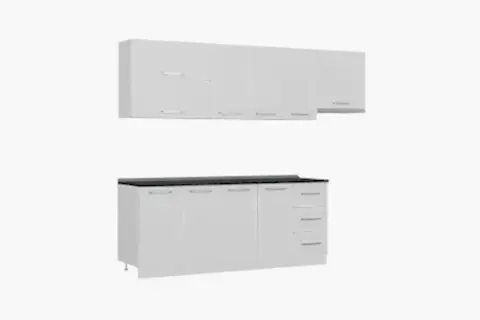 MİNAR MİREL 260 CM MUTFAK DOLABI BEYAZ 260-B4