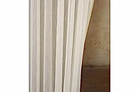 İNCE ÇİZGİLİ ŞANTUKLU TÜL KREM 1-2,5 ORTA SIK PİLE 100X260