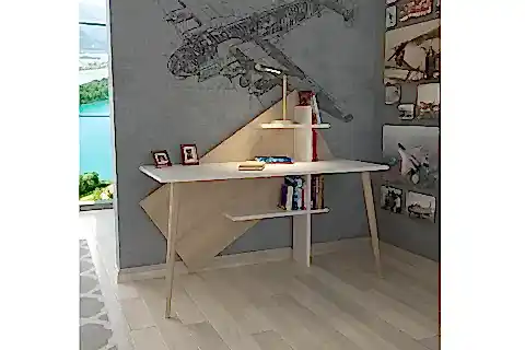 LAGOMOOD RÜZGAR ÇALIŞMA MASASI, BEYAZ MEŞE