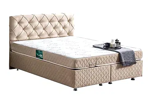 VİTA NEW BAZA BAŞLIK VE COMFORT YATAK SETİ, BEJ,  90X190