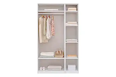 LUNA NOX GENÇ ODASI TAKIMI, BEYAZ GARDIROP, 3 KAPAKLI