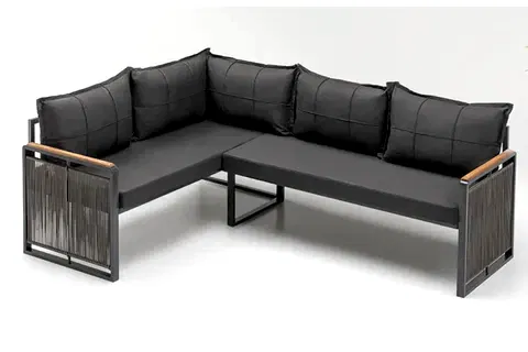 FLORİDA MASALI PUFLU BAHÇE BALKON TAKIMI, SİYAH