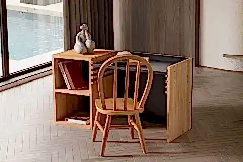 LUFİ MASA TAKIMI ANTRASİT, HUGO SANDALYE