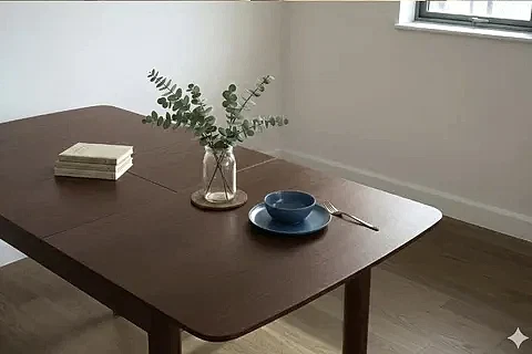 ELENA İSKANDİNAV MUTFAK MASASI, CEVİZ, 80X120