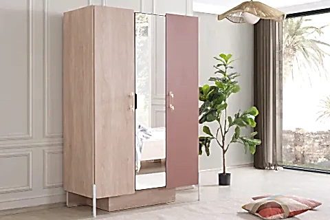 ROSETTA AYNALI LEDLİ GARDIROP, 3 KAPAKLI