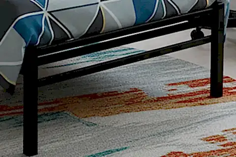 TİTAN TEK KİŞİLİK METAL KARYOLA, SİYAH, 90X190