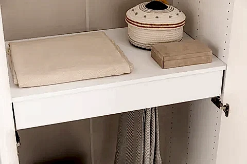 LUNA NOX DOLAP MODÜLÜ, PANTOLON ASKISI, 90 CM, BEYAZ