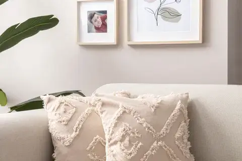 BOHEM PÜSKÜL DETAYLI KIRLENT KILIFI, İKİLİ, BEJ