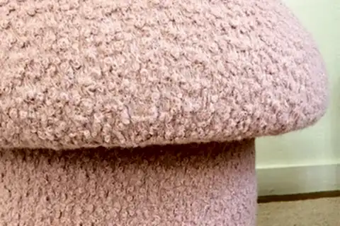 S HOME DESİGN CONCEPT MUSHROOM MANTAR PUF, TOZ PEMBE