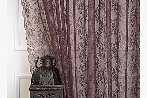 FRANSIZ DANTELİ FON TÜL MÜRDÜM RENGİ PİLESİZ 260X260