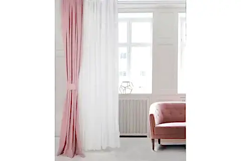 MASSARELLİ FON PERDE PUDRA RENGİ PİLESİZ 60X260