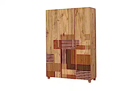 LEVA COLORBLOCK GARDIROP, ATLANTİK, 3 KAPAKLI