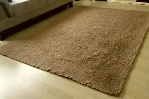 TAVŞAN TÜYÜ DEKORATİF POST HALI, CAMEL, 80X150