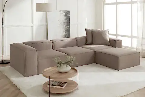 FRİD KETEN MODÜLER KÖŞE KOLTUK, VİZON