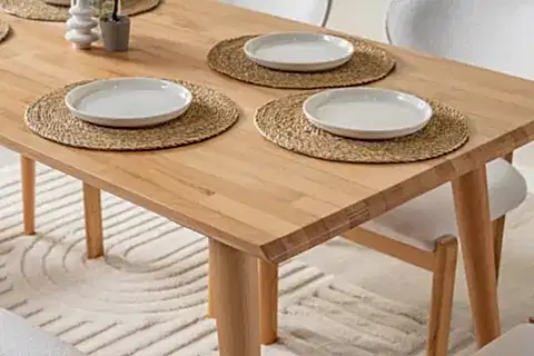 NAVİE MASİF AHŞAP YEMEK MASASI, 80X175