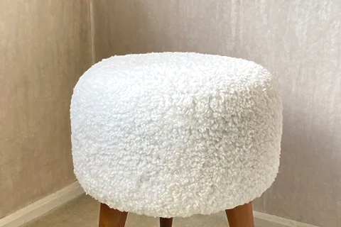 S HOME DESİGN CONCEPT COCO TEDDY PUF, BEYAZ