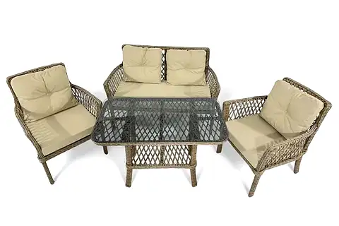 SİDE RATTAN İKİLİ BAHÇE VE BALKON TAKIMI