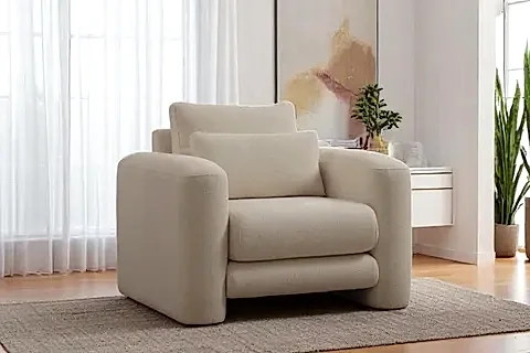 LİLLY BUKLET TEKLİ KOLTUK, KREM