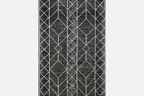 MARKAEV KİLİM 08, ÇİZGİLİ, KOYU GRİ, 80X150