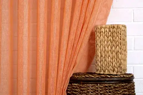 KETEN TÜL PORTAKAL RENGİ 1-2,5 ORTA SIK PİLE 100X260
