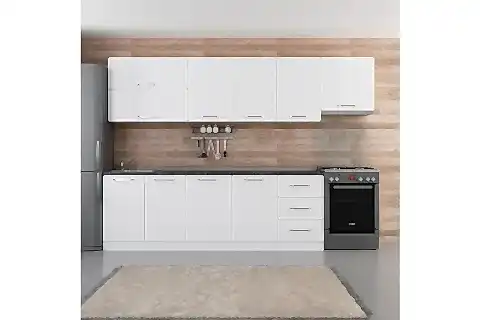 MİNAR BASİC 300 CM MUTFAK DOLABI BEYAZ 300-B8