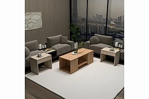 SARTOS ZİGONLU ORTA SEHPA, ATLANTİK ÇAM BEJ