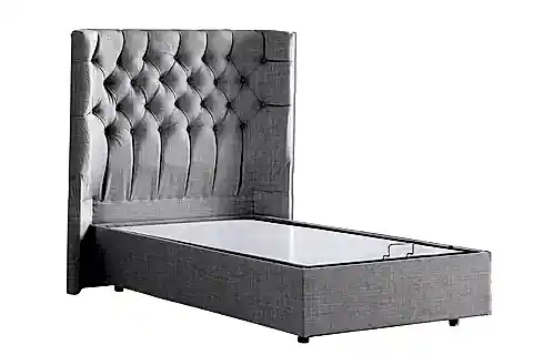 MATİLDA BAZA VE BAŞLIK SETİ, AÇIK GRİ, 90X190